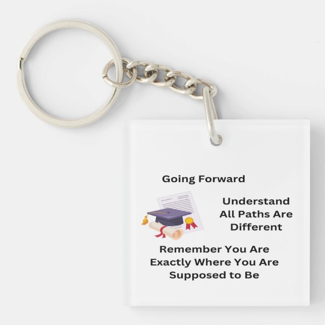 Llavero Graduado hacia adelante en un (Frente)