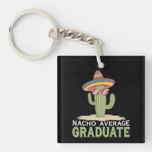 Llavero Graduado Nacho Promedio Cactus Graduación Mexicano