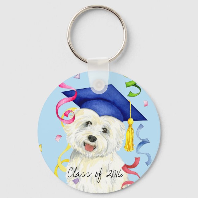 Llavero Graduado Westie (Anverso)