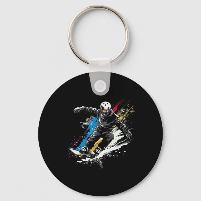 Llavero Graffiti de Snowboard Snowboard Alpine Snowboardin (Anverso)