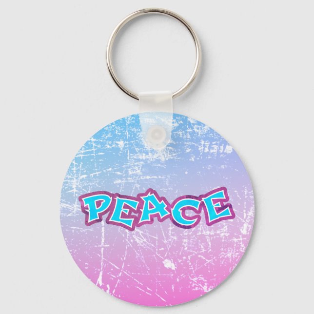 Llavero Graffiti Paz de mal gusto (Anverso)