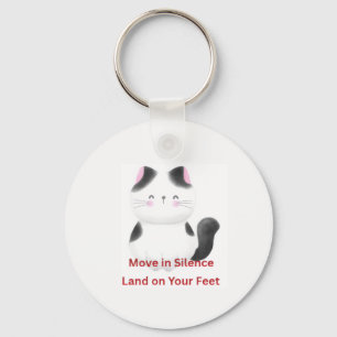 Llavero Gráfica de gato motivacional