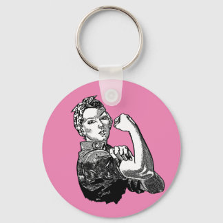 Llavero Gráfica de la línea feminista Rosie-The-Riveter