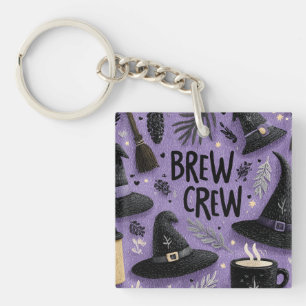 Llavero Gráfica de la tripulación de brea con Gorras de br