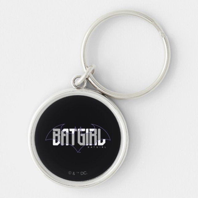 Llavero Gráfica de nombre de alta tecnología de Batgirl (Frente)