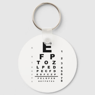 Llavero Gráfica de prueba ocular