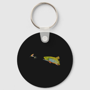 Llavero Gráfica de trucha de arroyo para pescador de mosca