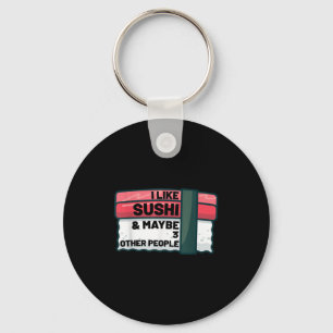 Llavero Gráfica divertida cita japonesa de sushi Lover