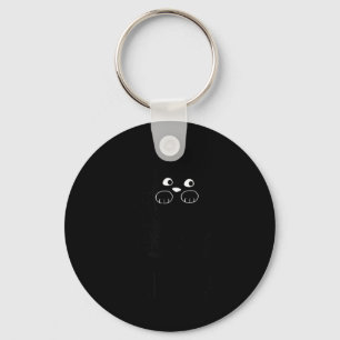 Llavero Gráfica Divertida de Gato Negro Kit-Tea