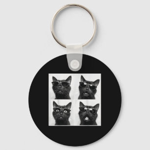 Llavero Gráfica divertida foto de gatos Selfie Gracioso _2