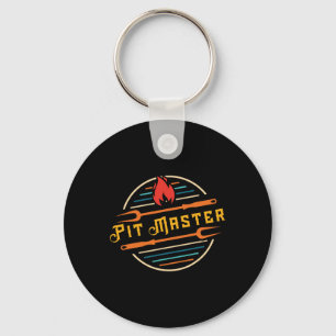 Llavero Gráfica divertida Pitmaster Bq Grill Fork Retro Pi