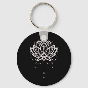 Llavero Gráfica Flor de Lirio Namaste Yoga Lotus