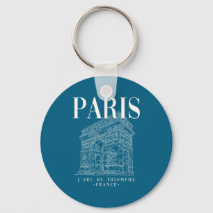 Llavero Gráfica genial Arco de Triunfo de París Línea