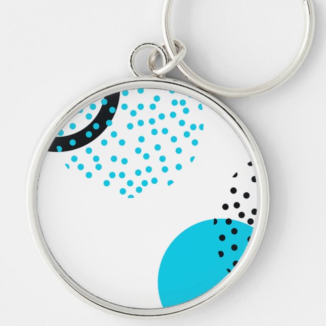 Llavero Gráfico circular urbano moderno, simple, moderno (Frente)