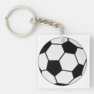 Llavero Gráfico clásico de balón de fútbol para fanáticos