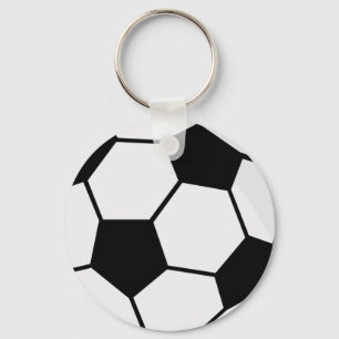 Llavero Gráfico clásico de balón de fútbol para fanáticos