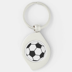 Llavero Gráfico clásico de balón de fútbol para fanáticos