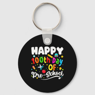 Llavero Gráfico De 100 Días De Enseñanza Preescolar Infant