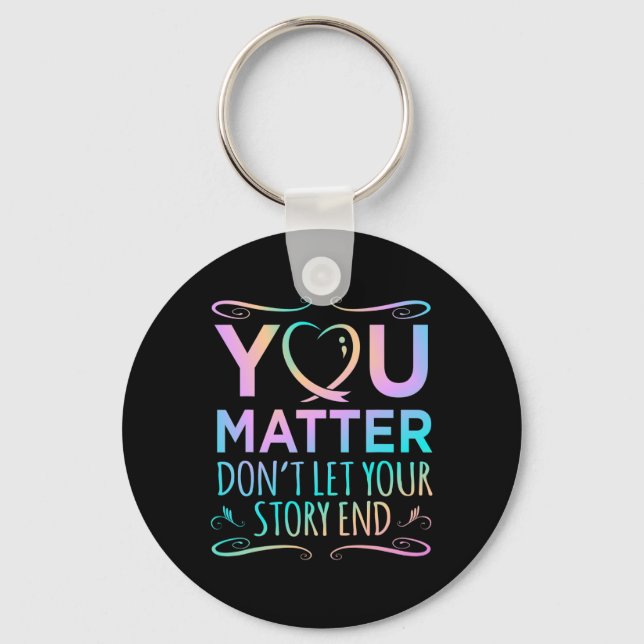 Llavero Gráfico de apoyo a la concienciación sobre el suic (Anverso)