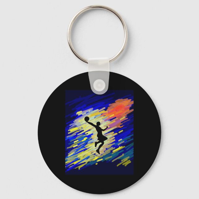 Llavero Gráfico de baloncesto (Anverso)