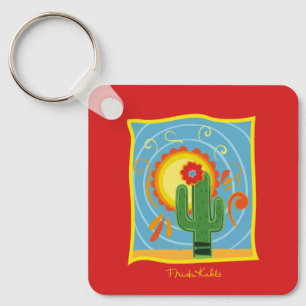 Llavero Gráfico de Frida Kahlo Cactus