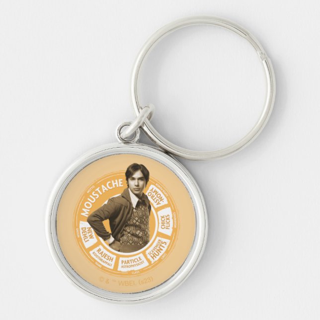 Llavero Gráfico de información de Rajesh (Frente)