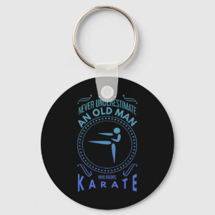 Llavero Gráfico de Mens Karate - Nunca Subestimes A Un Vie