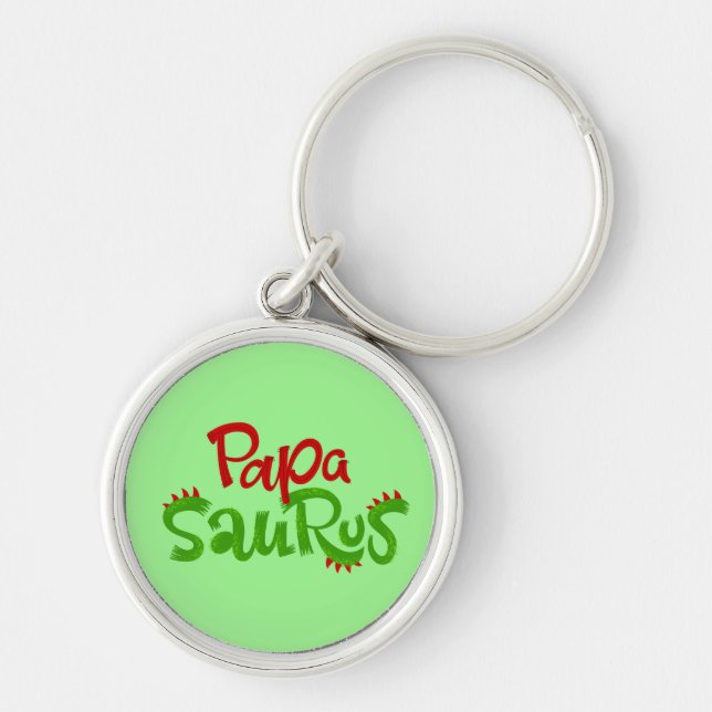 Llavero Gráfico de Papa Saurus (Frente)