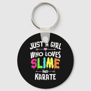 Llavero Gráfico De Slime Y Karate Para Mujeres Chicas