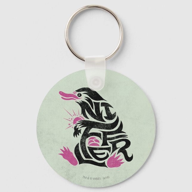 Llavero Gráfico de tipografía de NIFFLER™ (Anverso)