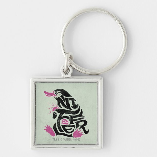 Llavero Gráfico de tipografía de NIFFLER™ (Frente)