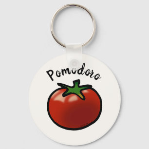 Llavero Gráfico de Tomate Italiano Pomodoro Rústico