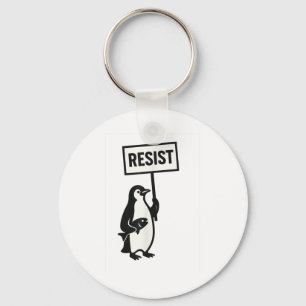 Llavero Gráfico del activismo pingüino de resistencia