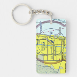 Llavero Gráfico del aeropuerto de Boca Raton/diagrama de t