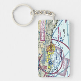 Llavero Gráfico del aeropuerto de Santa Bárbara/diagrama d