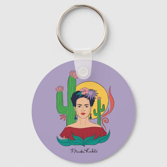 Llavero Gráfico del desierto de Frida Kahlo (Anverso)