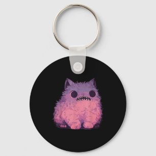 Llavero Gráfico del monstruo del gato Kawaii Pastel Gótico