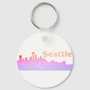 Llavero Gráfico del perfil del perfil de Seattle