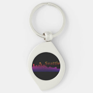 Llavero Gráfico del perfil del perfil de Seattle
