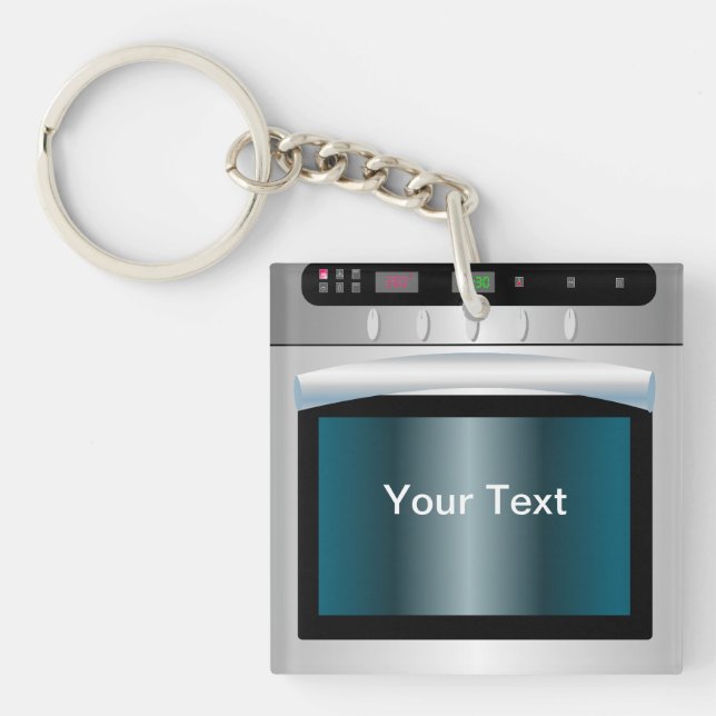 Llavero Gráfico en horno con texto personalizado (Frente)