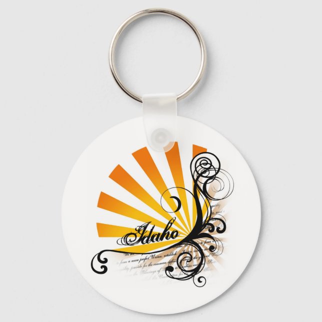 Llavero Gráfico Floral Sunny Idaho Keychain (Anverso)