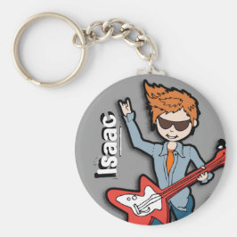 Llavero Gráfico gris "Soy Rockstar" llamado keychain
