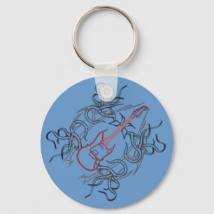 Llavero Gráfico tribal de la guitarra