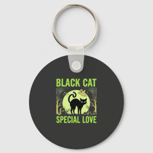 Llavero Gráficos de amor especial de gato negro de Hallowe
