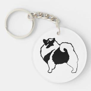 Llavero Gráficos de Keeshond - Arte de perro original lind