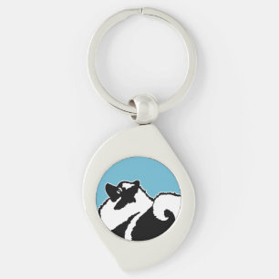 Llavero Gráficos de Keeshond - Arte de perro original lind