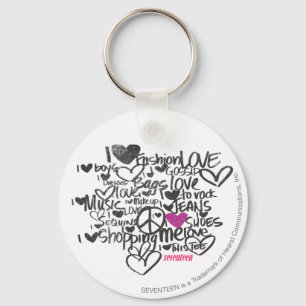 Llavero Grafiti morado