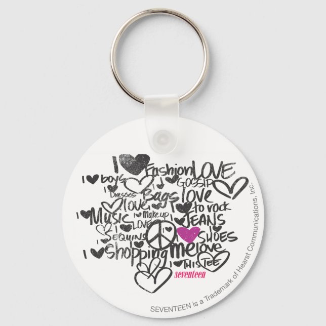 Llavero Grafiti morado (Anverso)