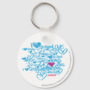 Llavero Grafiti morado/Aqua