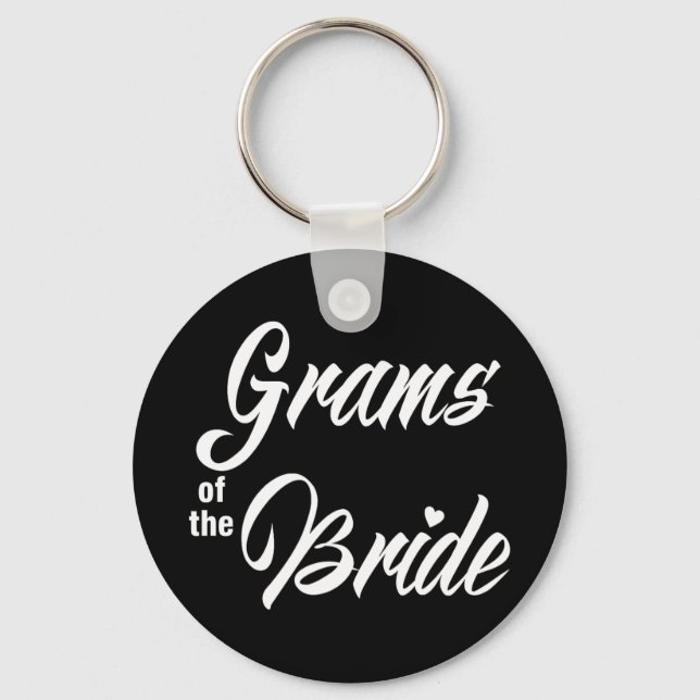 Llavero Gramas Del Partido De La Boda De Novias Que Coinci (Anverso)